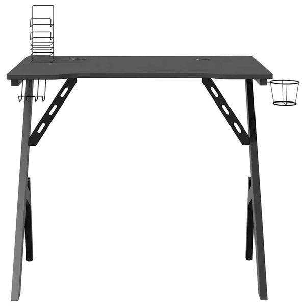Gaming Schreibtisch Schwarz Y-Form 90x60 cm