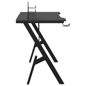 Gaming Schreibtisch Schwarz Y-Form 90x60 cm