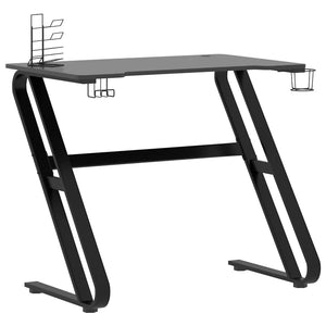 Gaming Schreibtisch Schwarz/Rot 90x60 cm