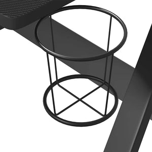 Gaming Schreibtisch Schwarz/Rot 90x60 cm