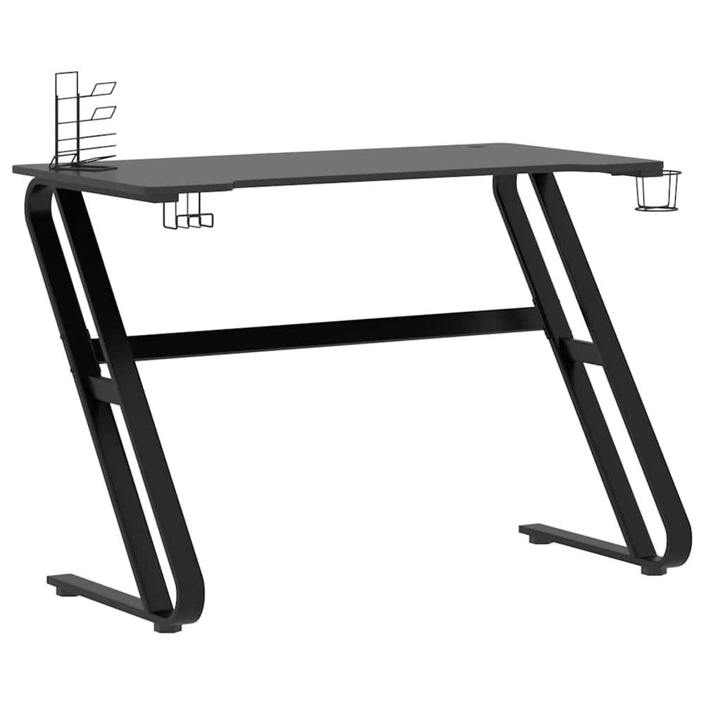 Gaming Schreibtisch Schwarz 110 cm