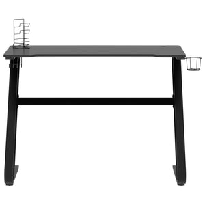 vidaXL Bureau de gaming avec cadre en Z noir 110x60x75 cm