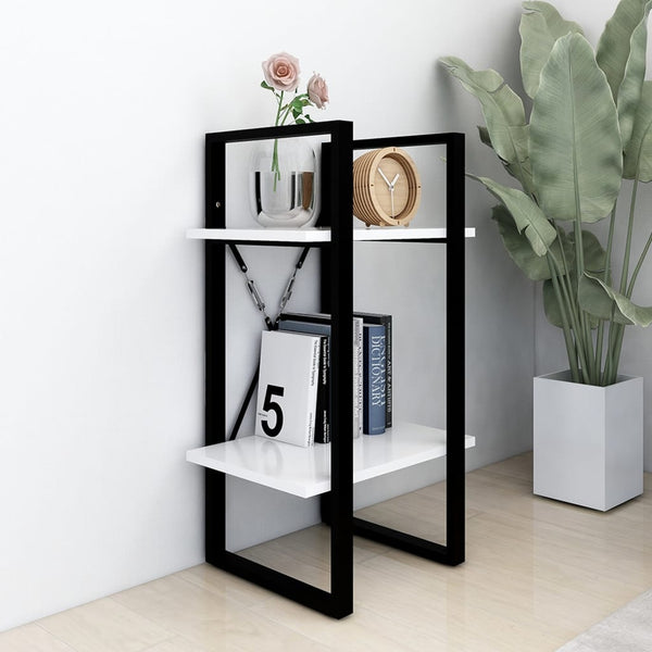Weißes Bücherregal mit 2 Fächern