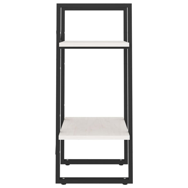 Weißes Bücherregal Kiefer Massivholz 40x70 cm