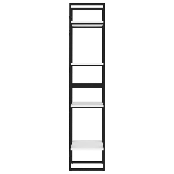 Weißes Bücherregal mit 4 Fächern