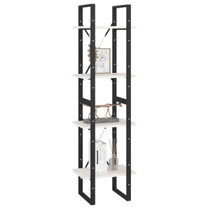 Weißes Bücherregal Kiefer Massivholz 40x140cm
