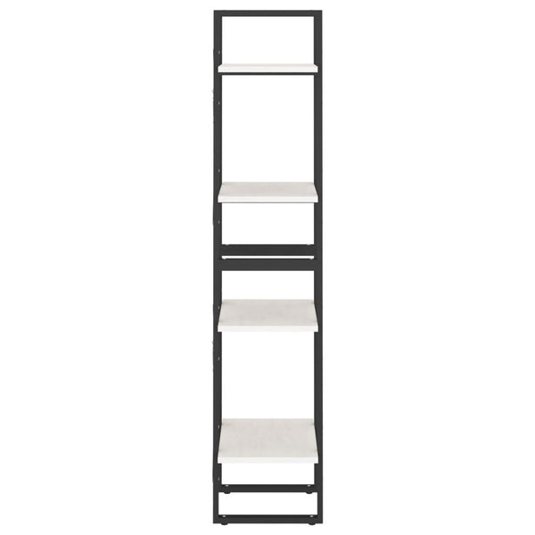 Weißes Bücherregal Kiefer Massivholz 40x140cm