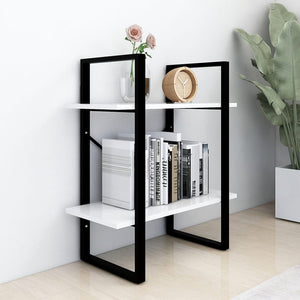 Bücherregal Weiß, 2 Fächer, 60x70 cm