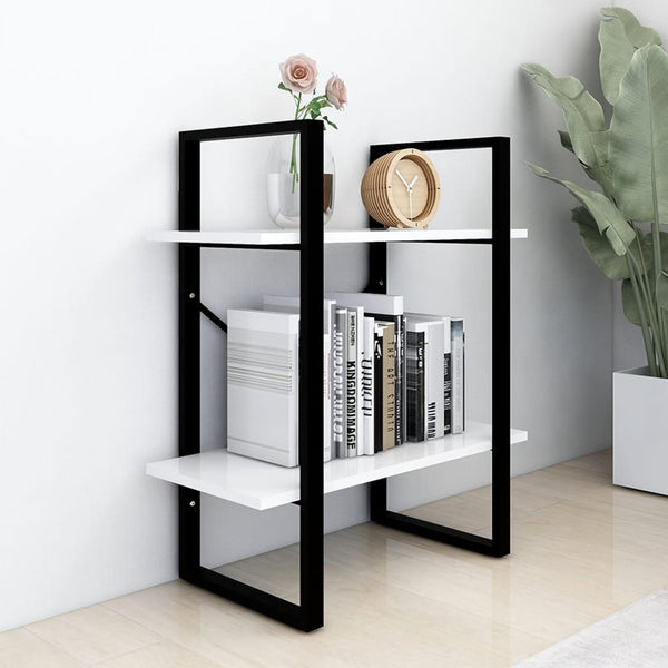 Bücherregal Weiß, 2 Fächer, 60x70 cm