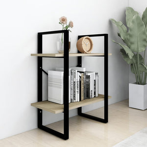 Bücherregal Sonoma-Eiche, 2 Fächer
