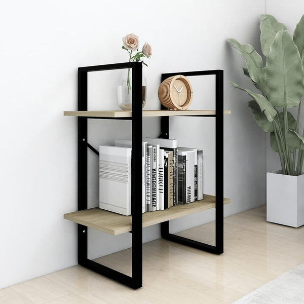 Bücherregal Sonoma-Eiche, 2 Fächer