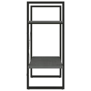 Graues Bücherregal Kiefer Massivholz 60x70cm