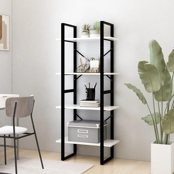 Weißes Bücherregal mit 4 Böden