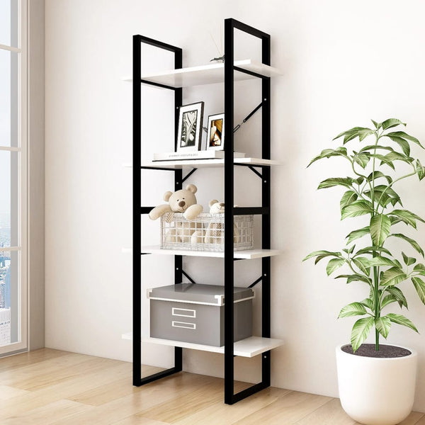 Weißes Bücherregal mit 4 Böden