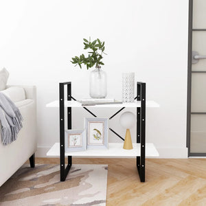 Weißes Bücherregal mit 2 Fächern
