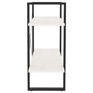 Weißes Bücherregal Kiefer Massivholz 80x70cm