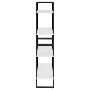 vidaXL Bibliothèque 4 étagères Blanc 80x30x140 cm Bois d'ingénierie