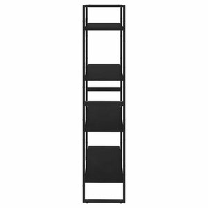 Schwarzes Bücherregal Kiefer Massivholz 80x140cm