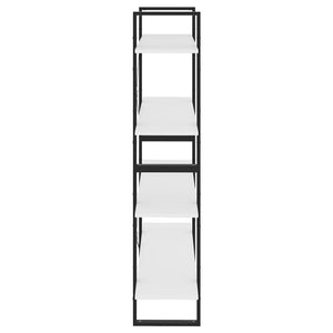 Weißes Bücherregal mit 4 Fächern