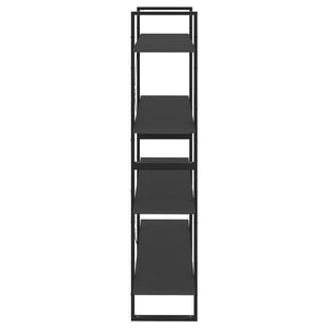 Graues Bücherregal mit 4 Fächern