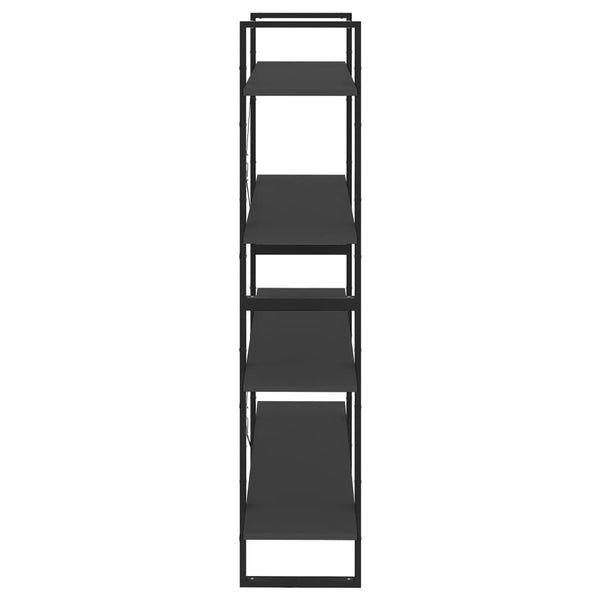 Graues Bücherregal mit 4 Fächern