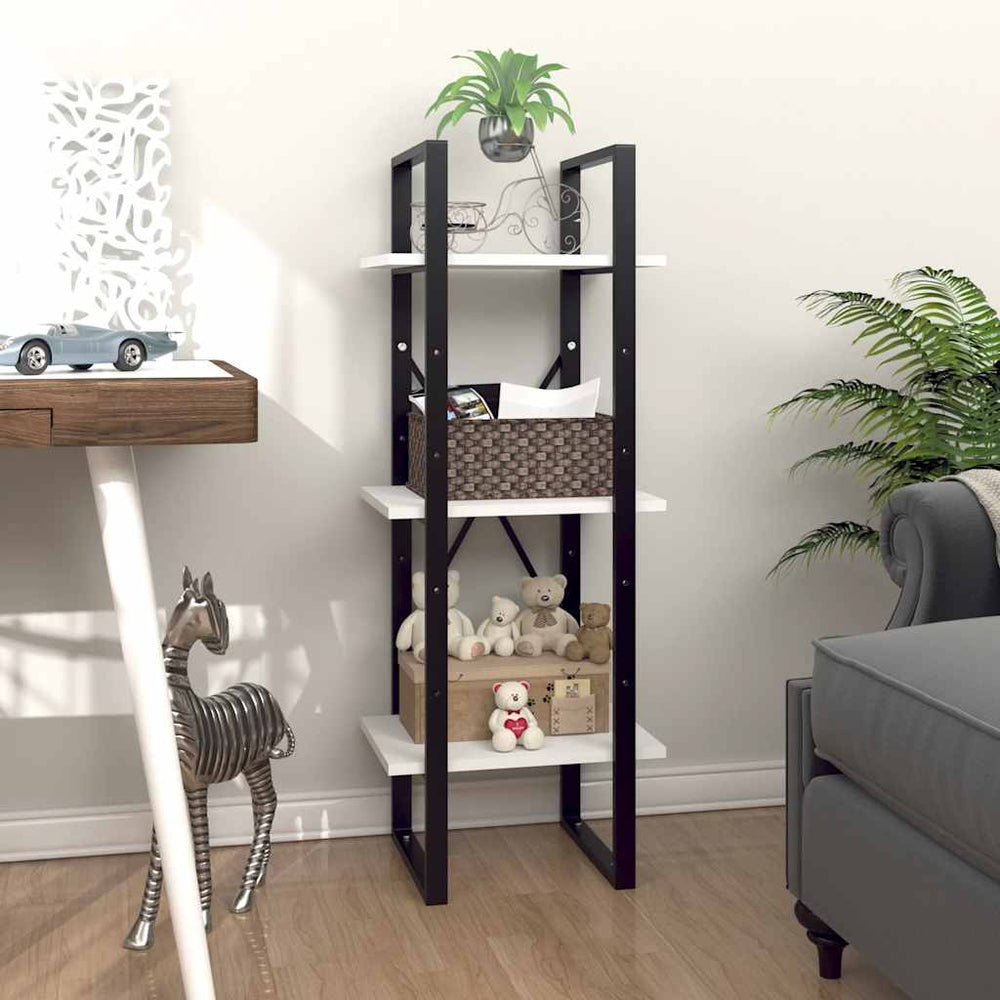Bücherregal Weiß 40x30x105 cm