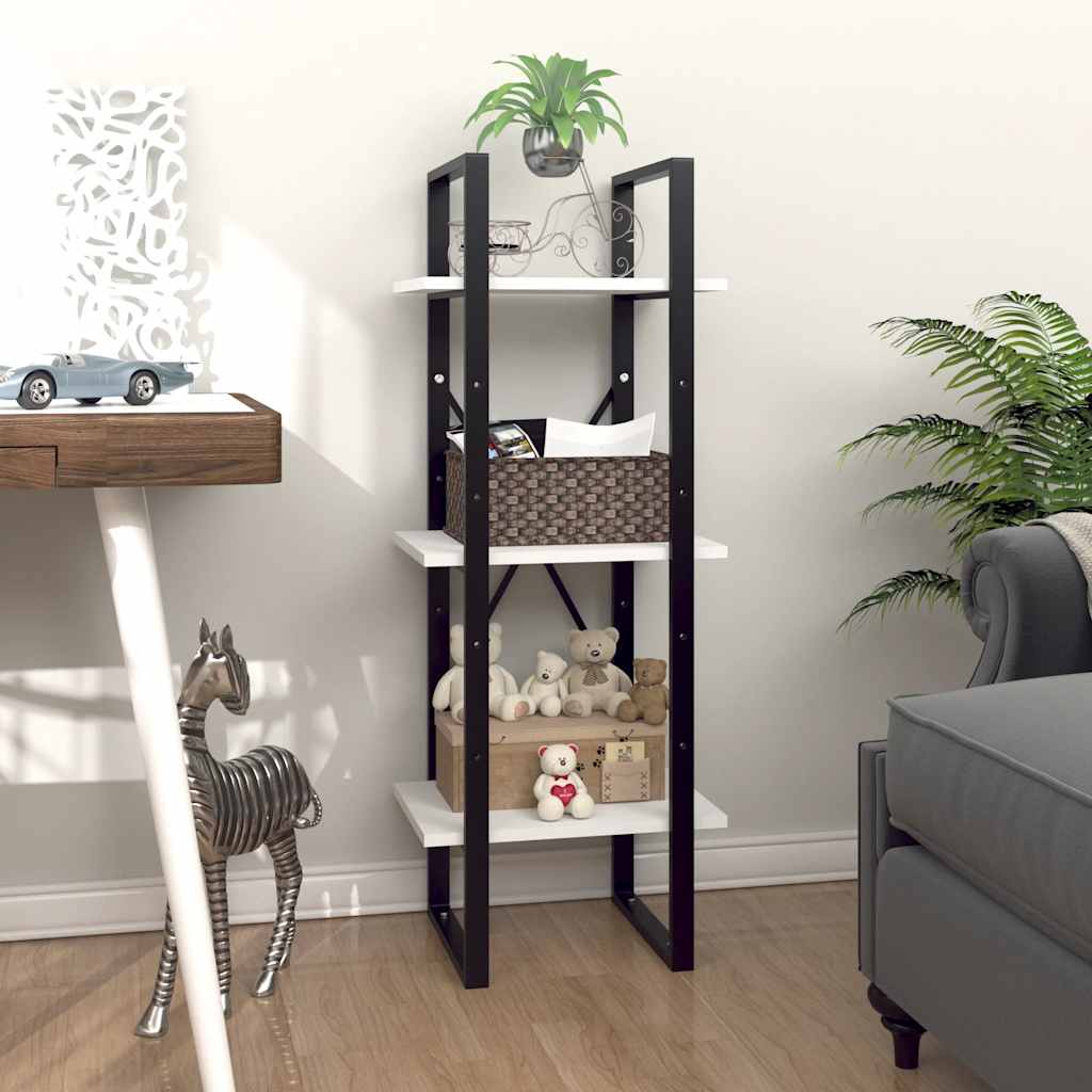 Bücherregal Weiß 40x30x105 cm