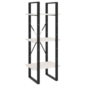 Weißes Bücherregal Kiefer Massivholz 105cm