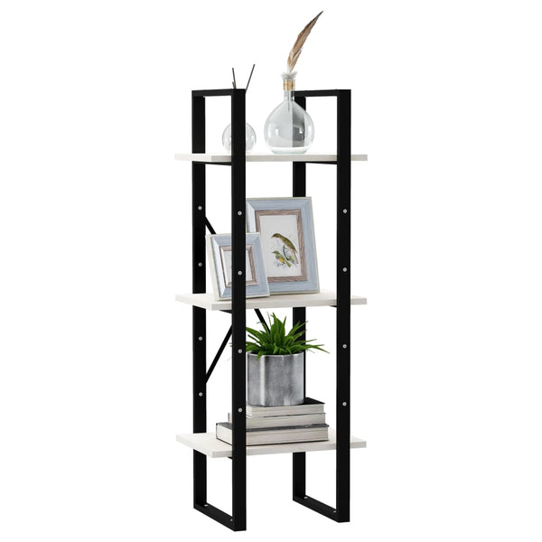 Weißes Bücherregal Kiefer Massivholz 105cm