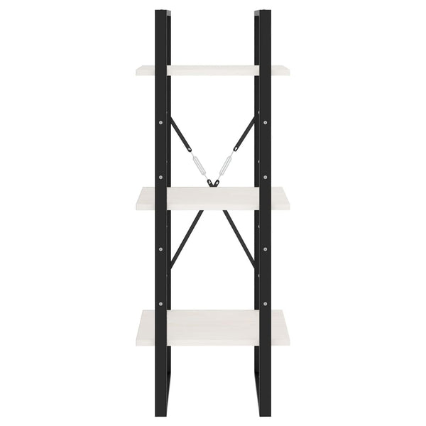 Weißes Bücherregal Kiefer Massivholz 105cm