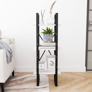Weißes Bücherregal Kiefer Massivholz 105cm