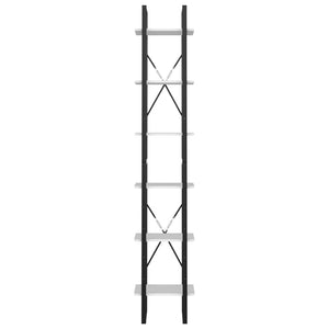 Bücherregal Weiß, 6 Fächer, 210 cm Hoch