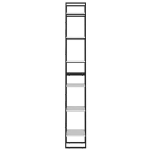 Bücherregal Weiß, 6 Fächer, 210 cm Hoch