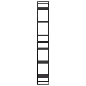 Graues Bücherregal mit 6 Fächern