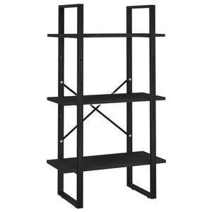 Schwarzes Lagerregal 60x30x105 cm