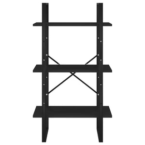 Schwarzes Lagerregal 60x30x105 cm