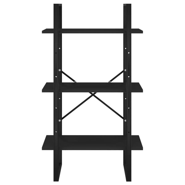 Schwarzes Lagerregal 60x30x105 cm
