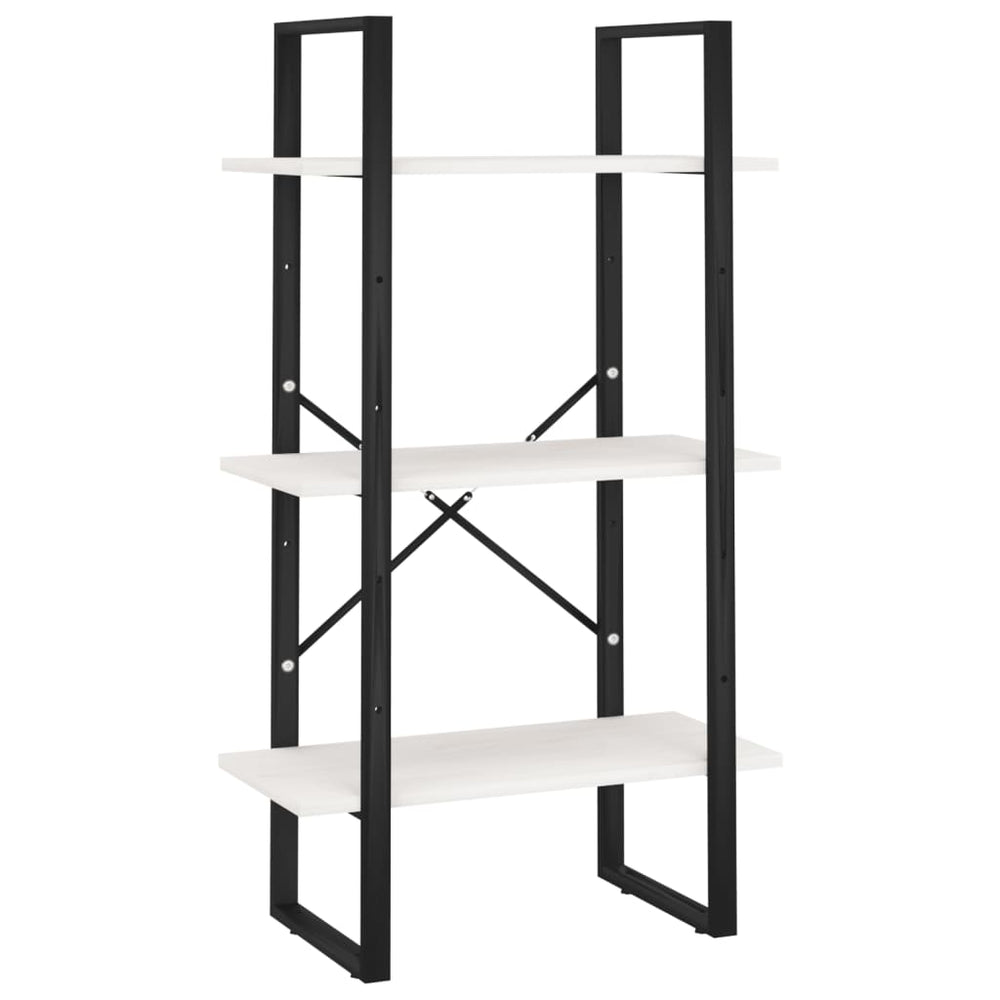 Weißes Kiefer Massivholz Standregal 60x30x105cm