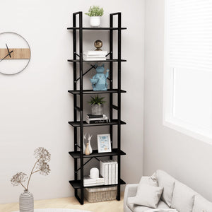 Schwarzes Lagerregal 60x30x210 cm