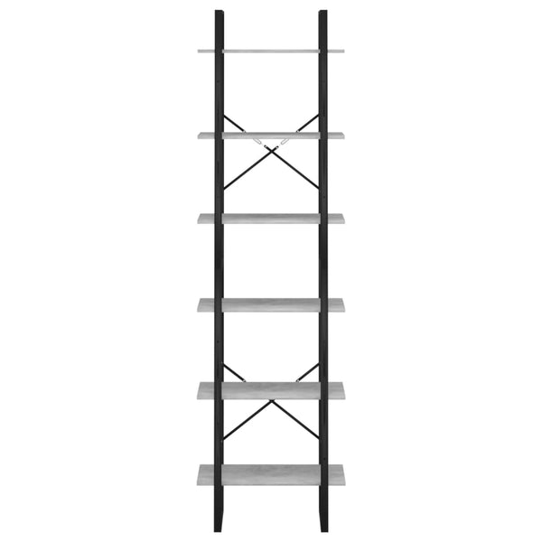 Betongraues Lagerregal 60x30x210 cm