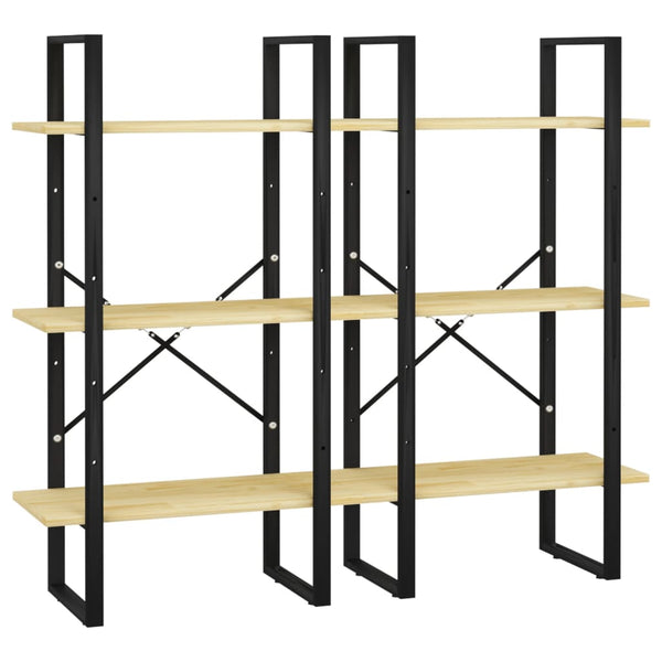 Massivholz Lagerregal Kiefer 60x30x210 cm