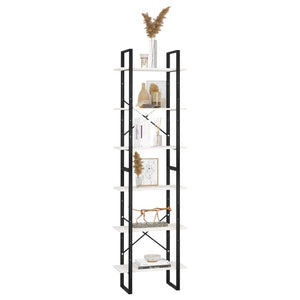 Weißes Lagerregal Kiefer Massivholz 60x30x210 cm