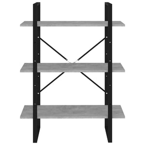 Betongraues Bücherregal 80x105 cm