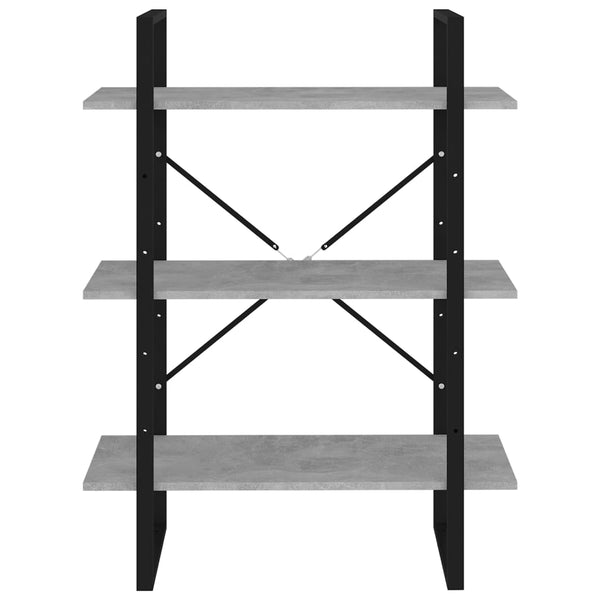 Betongraues Bücherregal 80x105 cm