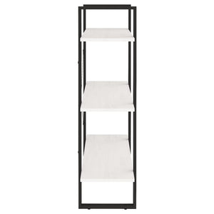 vidaXL Bibliothèque 3 étagères Blanc 80x30x105 cm Bois de pin massif