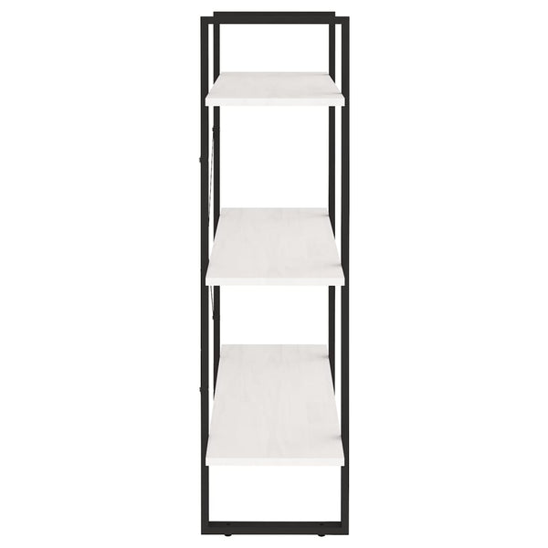 vidaXL Bibliothèque 3 étagères Blanc 80x30x105 cm Bois de pin massif