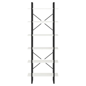 Weißes Standregal 80x30x210cm Kiefer Massivholz