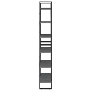 vidaXL Étagère de rangement haute gris 80x30x210 cm pin massif