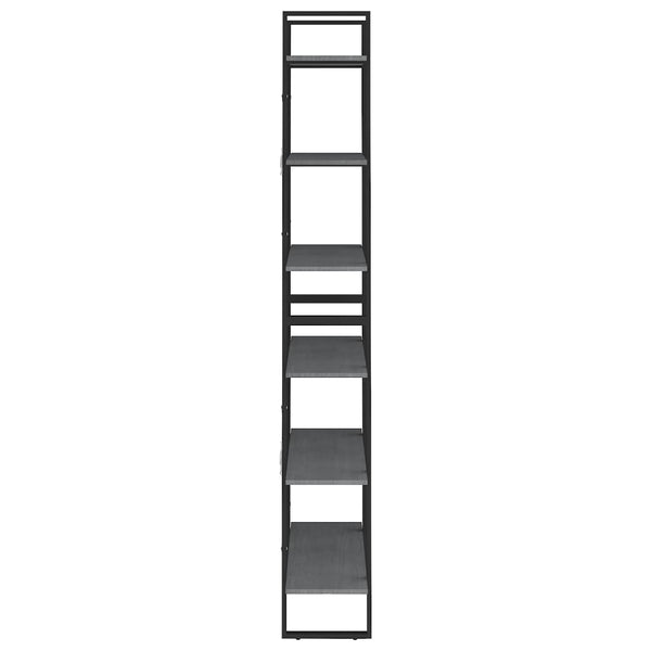 vidaXL Étagère de rangement haute gris 80x30x210 cm pin massif