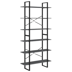 Graues Standregal Kiefer 100x30x210cm